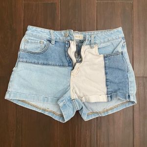 PACSUN MIXED DENIM SHORTS